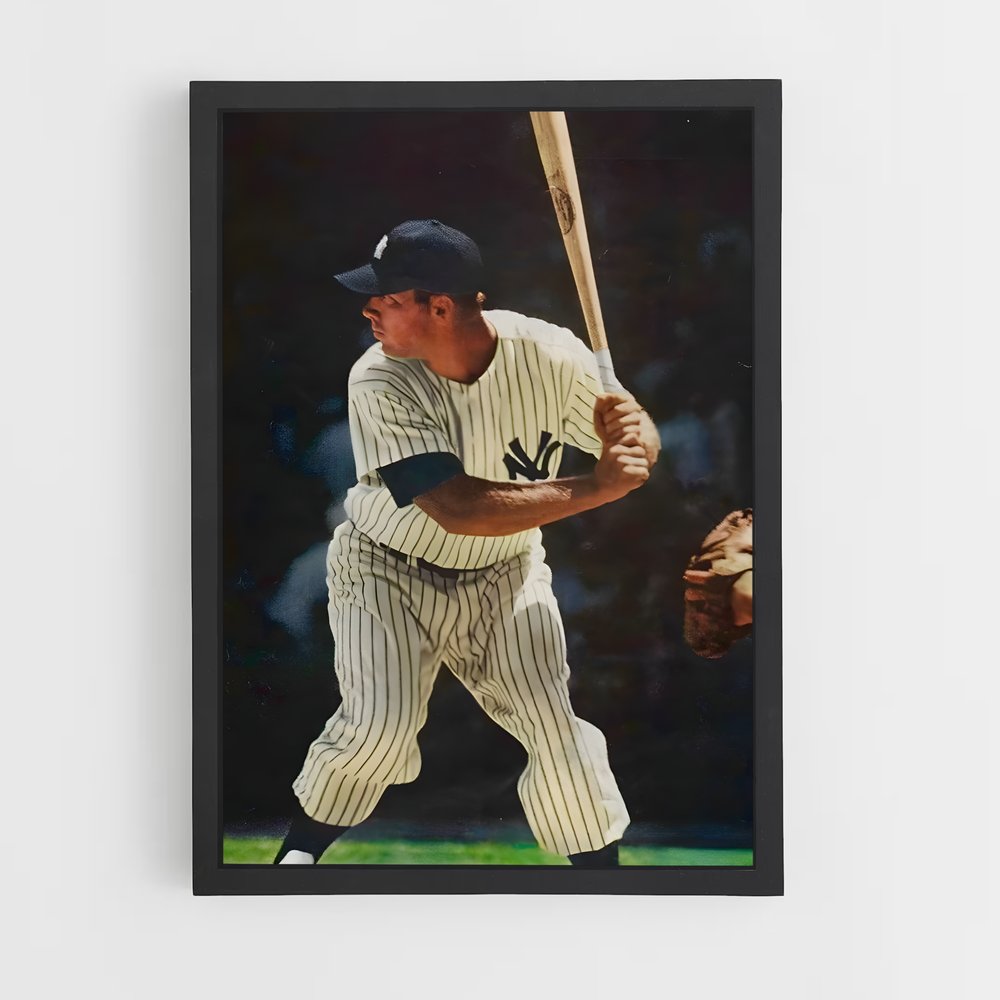 Poster Mickey mantle – affiche Baseball (vue 2)